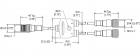 Banner CSB-M1241M1241 (75273) Splitter, 2xM12 female, 1xM12 male (0.3m trunk)