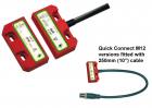 IDEM 111016 SPR, M12 plug '2NC 1NO' Magnetic safety switch