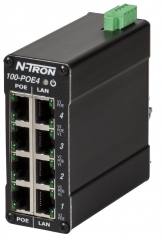 N-Tron 100-POE4-MDR Midspan power injector, metal DIN rail mount