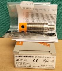 IFM Electronic OGP-HPKG/US/90 (OG5125) Retro-reflective 3m, PNP, light-on, M12 plug (clearance)