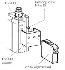 Sick 4030282 AR60 adapter for FGS/MSL