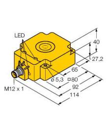 Bi50U-Q80 M12 connector