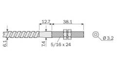Sick LIST32900 (7020045) Fibre optic cable through-beam
