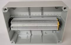 Gewiss GW44208 Junction box with plain screwed lid - IP56, 240x190x90, 40 numbered terminals, 1 earth (clearance)
