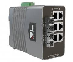 Red Lion NT-5008-FX2-SC80 8-Port Gigabit Managed Industrial Ethernet Switch  6xRJ45 2xSC 80km
