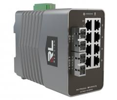 Red Lion NT-5010-GX2-SC80 10-port Gigabit Managed Industrial Ethernet Switch  8xRJ45 2xSC 80km