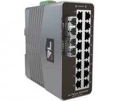 Red Lion NT-5018-GX2-SC40 18-port Gigabit Managed Industrial Ethernet Switch  16xRJ45 2xSC 40km