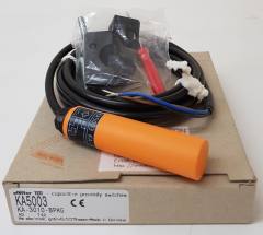 IFM KA-3010-BPKG (KA5003) Capacitive sensor 20mm diameter, PNP, N/O, 10mm, Non-flush, 2m cable (clearance)