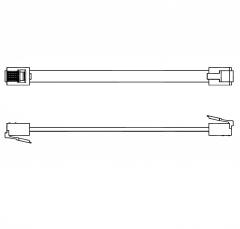 Red Lion CBJ11BD5 6 inch RJ-11 jumper cable