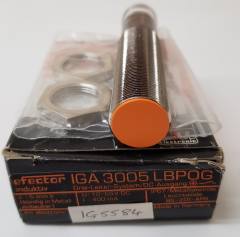 IFM IGA3005-BPOG/BS-201-APS (IG5584) inductive sensor, M18, PNP, NO, 5mm flush, M18 plug (clearance)