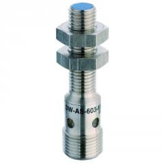 Contrinex DW-AS-602-M8 inductive sensor M8, NPN NC, 1.5mm flush, M12 4-pin plug, 45mm