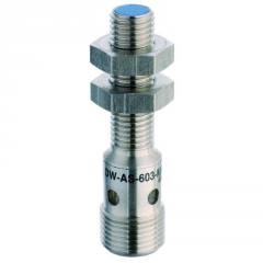 Contrinex DW-AS-604-M8 inductive sensor M8, PNP NC, 1.5mm flush, M12 4-pin plug, 45mm