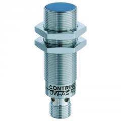 Contrinex DW-AS-502-M18-002 inductive sensor M18 Brass, NPN NC, 12mm quasi-flush, M12 4-pin plug, 64mm