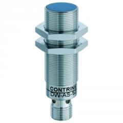 Contrinex DW-AS-504-M18-002 inductive sensor M18 Brass, PNP NC, 12mm quasi-flush, M12 4-pin plug, 64mm
