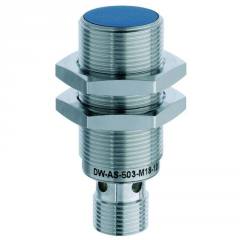 Contrinex DW-AS-503-M18-120 inductive sensor M18 Brass, PNP NO, 12mm quasi-flush, M12 4-pin plug, 49mm