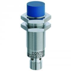 Contrinex DW-AS-514-M18-002 inductive sensor M18 Brass, PNP NC, 20mm non-flush, M12 4-pin plug, 64mm