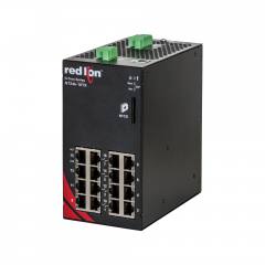 Red Lion N-Tron NT24k-16TX Gigabit managed Ethernet switch, 16 RJ45 ports