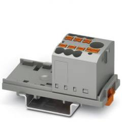 Phoenix Contact 3273066 PTFIX 6/6X2,5-NS35 GY distribution block with feed-in, transverse on NS35 rail, 7 points, grey (box of 10)