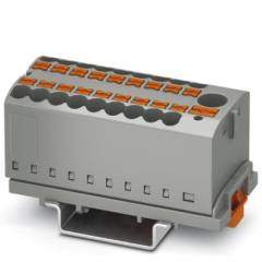 Phoenix Contact 3273110 PTFIX 6/18X2,5-NS35 GY distribution block with feed-in, transverse on NS35 rail, 19 points, grey (box of 8)