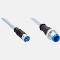 Sick YF8U13-050VA1M2A13 (2096606) Sensor jumper cable, Female M8 3-pin to Male M12 3-pin, 5m