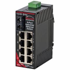 Red Lion Sixnet SL-9ES-3SC Unmanaged 9 Port Industrial Ethernet switch, Singlemode fiber optic (20Km), SC connector