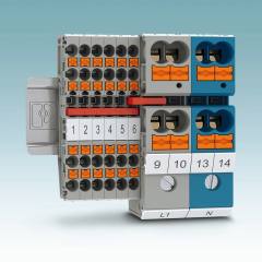 Phoenix Contact compact potential collective terminals with screw and Push-in connection