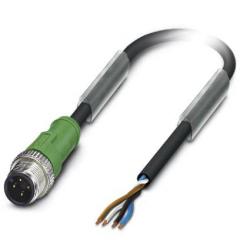 Phoenix Contact 1668069 SAC-4P-M12MS/ 5,0-PUR Sensor actuator cable, male connector, M12 4-pin, straight, 5m