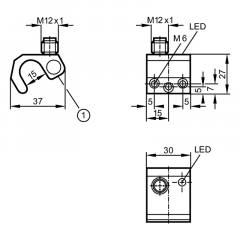 IFM MK5011 MKP3000-BPKG/US-100-DPS Cylinder sensor for integrated profile cylinders (clearance)