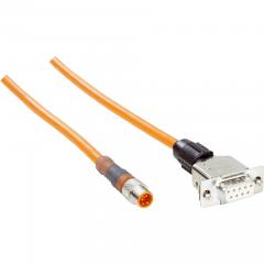 Sick DSL-8D04G02M025KM1 (6021195) configuration cable, M8 4pin to D-Sub 9pin, 2m