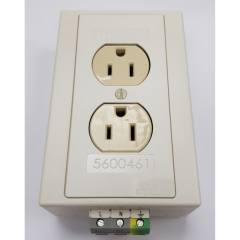 Phoenix Contact 5600461 EM-DUO 120/15 DIN rail mounting socket, two 120V AC/15A, for USA (clearance)