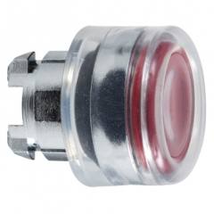 Schneider Electric ZB4BW543 Illuminated push button head, metal, flush, red (clearance)