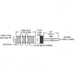 Red Lion MP25TA00 Magnetic pickup 1/4