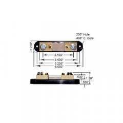 Red Lion APSCM100 DC current shunt, 100A dc with 100mV output