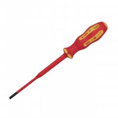 Draper 02159 XP1000 VDE Slimline plain slot screwdriver, 3.5 x 100mm