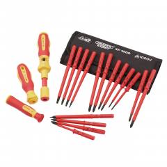 Draper 81762 XP1000 VDE Interchangeable Torque Screwdriver Set (19 Piece)