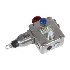 IDEM 145009-AS GLHR-SS 4NC 2NO M20 E-Stop & Steady LED 24V, Guardian line heavy duty safety rope pull switch