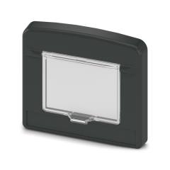 Phoenix Contact 1524413 MCS-78X64-C-S-9005 housing frame, hinged cover, 78 x 64mm, black (10 pack)