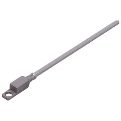 IFM Electronic TS522A TS-500KEKD06.../5M/3D/3G PT100 Temperature sensor, Bolt-on 10 x 10 x 42mm, Cable 5m, silcone