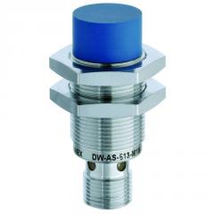 Contrinex DW-AS-511-M18-120 inductive sensor M18 Brass, NPN NO, 20mm non-flush, M12 4-pin plug, 49mm