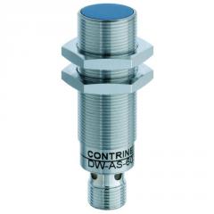 Contrinex DW-AS-601-M18-002 inductive sensor M18 Brass, NPN NO, 5mm flush, M12 4-pin plug, 50mm