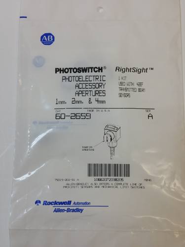 Allen-Bradley 60-2659 Apertures for RightSight 42EF transmitted beam sensors
