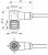 Contrinex sensor cable S12-4FVW-020 (623 000 031), M12 female, right angle, 2.0m, PVC