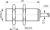 Contrinex DW-AD-623-M18 inductive sensor M18 Brass, PNP NO, 8mm flush, Cable 2m PVC, 50mm