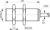 Contrinex DW-DD-626-M18 inductive sensor M18 Brass, 2-wire DC NC, 8mm quasi-flush, Cable 2m PVC, 50mm