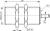 Contrinex DW-AD-501-M30 inductive sensor M30 Brass, NPN NO, 22mm quasi-flush, Cable 2m PVC, 60mm