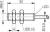 Contrinex DW-AD-623-M8-122 inductive sensor M8, PNP NO, 2mm flush, Cable 2m PVC, 30mm