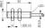 Contrinex DW-AD-624-M8-122 inductive sensor M8, PNP NC, 2mm flush, Cable 2m PVC, 30mm