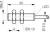 Contrinex DW-AD-601-M8-122 inductive sensor M8, NPN NO, 1.5mm flush, Cable 2m PVC, 30mm