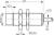 Contrinex DW-AD-613-M18-295 inductive sensor M18 Brass, 2-wire AC/DC NO, 8mm non-flush, Cable 2m PVC, 50mm