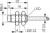 Contrinex DW-AD-612-M8-121 inductive sensor M8, NPN NC, 2.5mm non-flush, Cable 2m PVC, 22mm